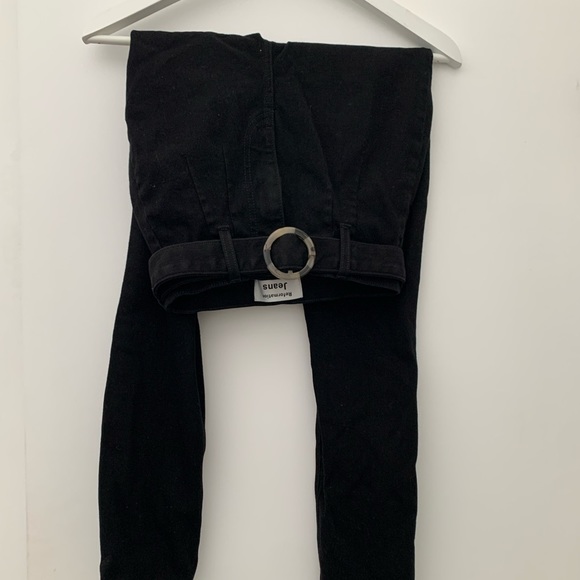 Reformation Marilyn Belted Ultra High Rise Skinny Jeans - Picture 3 of 4